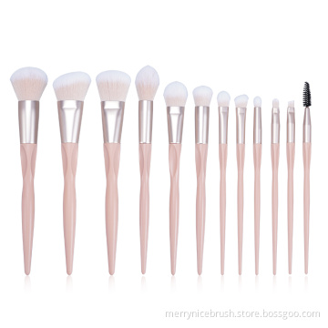 Oem New Arrival Private Label 12Pcs makeup brush set high quality cosmetic brush set